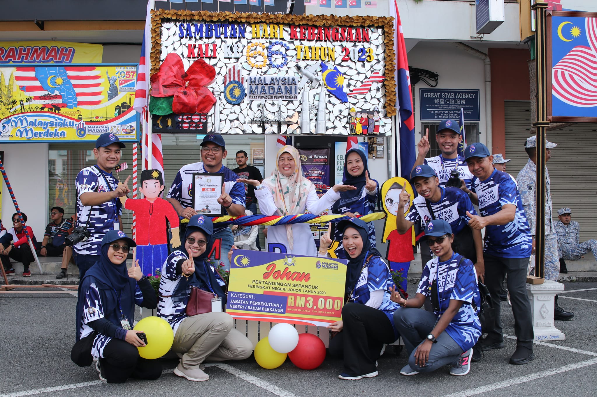 Majlis Perbarisan Dan Perarakan Sambutan Hari Kebangsaan Ke 66 Peringkat Negeri Johor 2023 9558